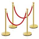Crowd Control Stanchion SHAREWIN em aço inoxidável com corda de 1,5 m