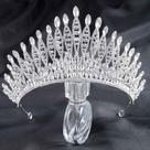 Crown Aceorna Baroque Crystal Bride Wedding Queen Silver