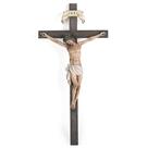 Crucifixo católico Wall Cross BC 40 cm Jesus Cristo feito à mão