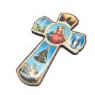 Crucifixo Cruz de Parede Nossa Senhora Resinado