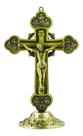 Crucifixo De Mesa Em Metal Pequeno Dourado 15cm Crucifixo De Mesa Em Metal Pequeno Dourado 15cm