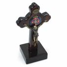 Crucifixo De Mesa Madeira São Bento Pequeno 7,5 Cm Crucifixo De Mesa Madeira São Bento Pequeno 7,5 Cm