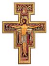 Crucifixo de Parede em Madeira San Damiano Intercession (20 cm)