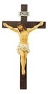 Crucifixo De Parede Imagem Jesus Cruz Crucificado 23cm