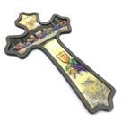 Crucifixo De Parede Santa Ceia Resinado Grande 30 Cm