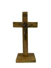 CRUCIFIXO MADEIRA 13cm Medalha de São Bento na frente e costas, mesa e parede. CRUCIFIXO MADEIRA 13cm Medalha de São Bento na frente e costas, mesa e parede.