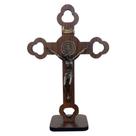 CRUCIFIXO MADEIRA DE MESA 18x13 CM