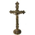 Crucifixo Mesa Altar Bronze Igreja Religioso Artesanato