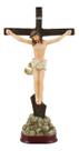 Crucifixo Mesa Pequeno Imagem Jesus Cruz Crucificado - 21cm
