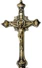 Crucifixo Parede Bronze Almofadas Decoração Presentes Igreja