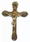 Crucifixo Parede Bronze Decoração Presentes Natal Igreja