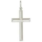 Crucifixo Prata Legitima 925 Facetada 3,5 Cm X 2 Cm