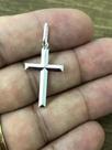 Crucifixo Prata Legitima 925 Facetada 3,5 Cm X 2 Cm