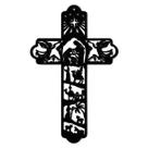 Crucifixo Presépio Natal Decoração Em Mdf Lembrancinha
