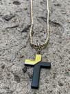 Crucifixo silver black