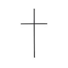 Cruz de cristo em ferro 20cm cruz de oxalá