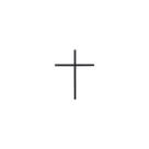 Cruz de cristo em ferro 5cm cruz de oxalá