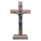 Cruz de Madeira Medalha São Bento 12x7cm