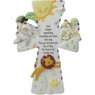 Cruz decorativa suspensa de parede God Created Everything 18 cm Cruz decorativa suspensa de parede God Created Everything 18 cm