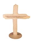 Cruz Enfeite Mesa Posta Placa/plaquinha Dizeres Jesus Deus
