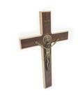 Cruz Madeira Parede 34cm Cristo Em Metal Ótimo Acabamento Cruz Madeira Parede 34cm Cristo Em Metal Ótimo Acabamento
