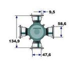 Cruzeta cardan Ford cargo 2630 VW 24220 24250 26300 Meritor
