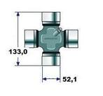 Cruzeta cardan MB 1621 1622 1721 1722 1924 2318 - Meritor