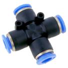 Cruzeta Fluir Para Mangueira Pneumática 12 mm Cruzeta Fluir Para Mangueira Pneumática 12 mm