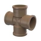Cruzeta Marrom Pvc Soldável 25mm 3/4 Tigre