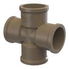 Cruzeta PVC Marrom Soldável 3/4" 25mm - Tigre