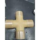 Cruzeta Pvc Marrom Soldável 60mm 2 Polegadas