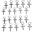 Cruzinha Inox Pingente Kit 25 Unidades