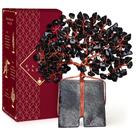 Crystal Tree KARMAPLEDGE, decoração de Feng Shui, obsidiana preta