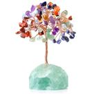 Crystal Tree YATOJUZI 7 Chakra Healing com pedra preciosa natural