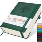 Cuaderno con hojas rayadas Ansopu B5 grande de 365 páginas verde