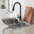 Cuba 50x40 aço inox +torneira com mangueira e tábua de corte