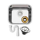Cuba Aço Inox 304 American Steel N 0 40x34x19 + Válvula e Sifão Cuba Aço Inox 304 American Steel N 0 40x34x19 + Válvula e Sifão