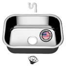 Cuba Aço Inox American Steel N1 47x30x17 + Sifão + Válvula Cuba Aço Inox American Steel N1 47x30x17 + Sifão + Válvula