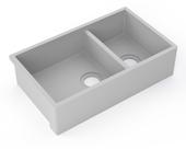 Cuba Akkor Farm Sink 70cm Dupla Estilo Fazenda para Cozinha em SSM sem Emendas, Antibacteriana, 10 Anos de Garantia