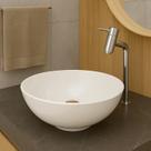Cuba Apoio Sobrepor Base Banheiro Redonda Lavabo 35cm Baixa