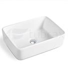 Cuba Banheiro Lavabo Cerâmica Louça Branca Retangular Tubrax Cuba Banheiro Lavabo Cerâmica Louça Branca Retangular Tubrax