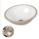 Cuba Cerâmica Docol Oval Embutir Branca Esmaltada Para Banheiro Lavabo Com Design Clean E Medidas 45x36x16,5cm Beleza e Design Para o Lar 90016549026