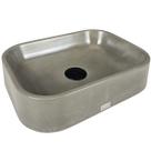 Cuba Cinza Banheiro Lavabo Sobrepor Pia de Apoio Retangular Industrial Pequena