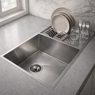 Cuba Com Escorredor de Louças Integrado Inox 304 80x40cm Cozinha Gourmet Válvula 412 Compatível Triturador Cozix