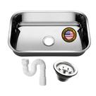 Cuba Cozinha Aço Inox 304 56x34x17 American Steel + Valvula + Sifão Cuba Cozinha Aço Inox 304 56x34x17 American Steel + Valvula + Sifão