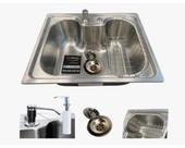 Cuba Cozinha Gourmet Aço Inox 50x40 Br Cubas com Acessórios Cuba Cozinha Gourmet Aço Inox 50x40 Br Cubas com Acessórios