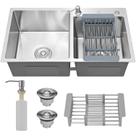 Cuba Cozinha Gourmet Pia Aço Inox Dupla Quadrada Acessórios Cuba Cozinha Gourmet Pia Aço Inox Dupla Quadrada Acessórios