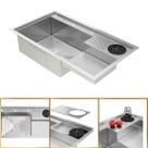 Cuba Cozinha Gourmet Veneza Aço Inox 304 Lava Copos GoldenX