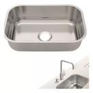 Cuba De Aço Inox Cozinha 47x30cm Retangular Acetinada