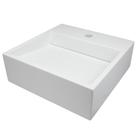 Cuba de Apoio Banheiro Jade Pedra 40x40cm Branco Standard